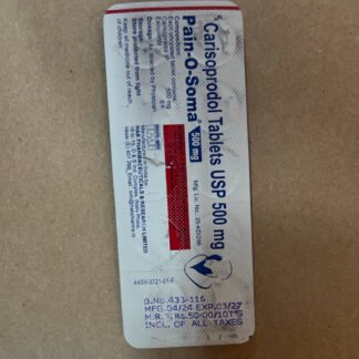 Carisoprodol (Pain O Soma) 500mg