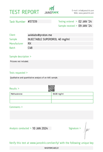 Injectable Superdrol 40 - Image 2